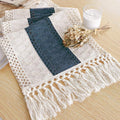 Boho Table Runner for Home Decor 12x90 Blue Fall Rustic Decorations | 90 Inches by FEXIA