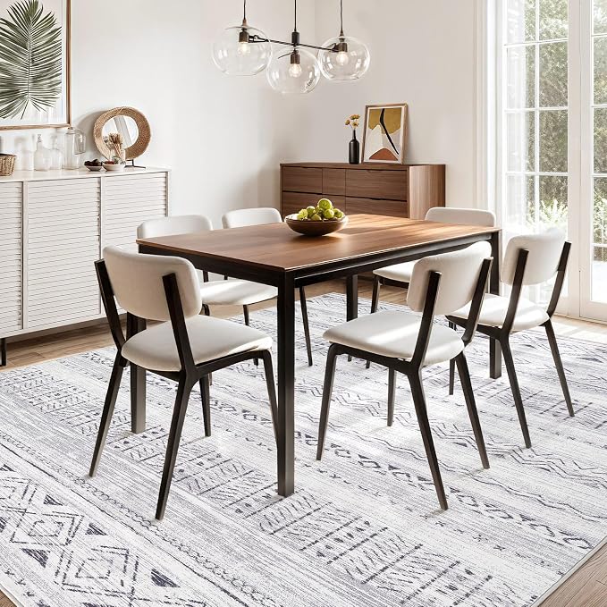 cotiled 10x14 Area Rugs Living Room Rug: Washable Boho Rugs - Image 8