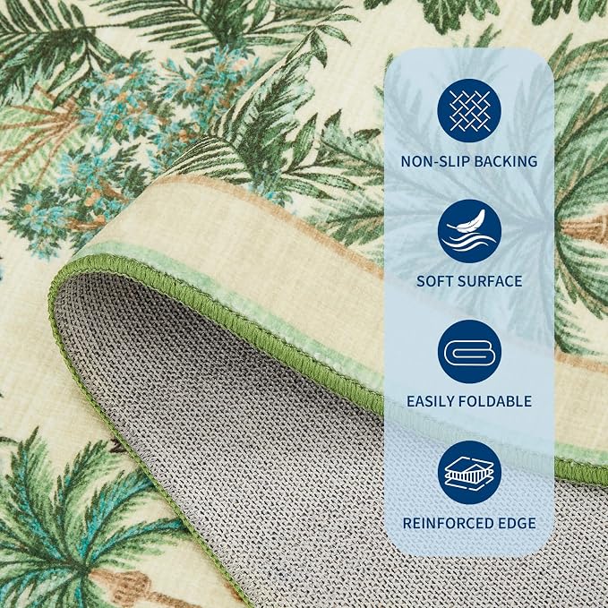 GarveeHome Jungle 8x10 Area Rug Washable Rugs - Image 7