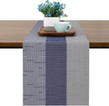 Table Runner 88 Inches Long, Vinyl Woven Farmhouse Table Runners | Washable by Chitomars
