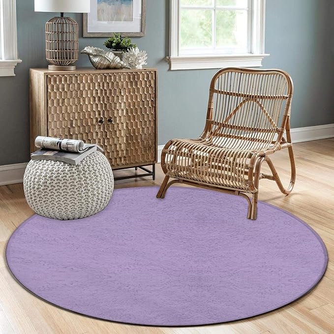 Room Sofa Yoga Soft Round Carpet, Home Decor Non Slip Kitchen Office Circle Rug - Image 3