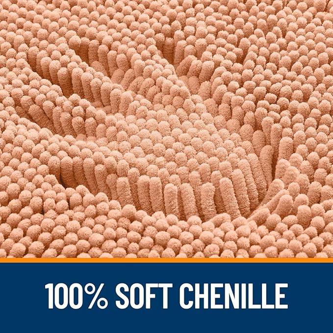 OLANLY Large Bathroom Rugs 40x32, Extra Soft Absorbent Chenille Bath Rugs - Image 3