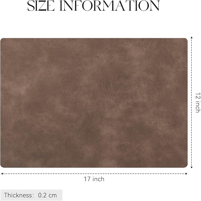 MOSAYT Vinyl Placemats Set of 6-12 X 17 Inch - Image 7
