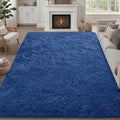 Fluffy Area Rugs 9x12 Living Room Bedroom: Ultra Soft Shag Rug Upgrade Non-Slip by Luxturiy