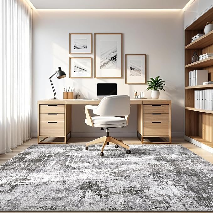 10x12 Area Rug Living Room: Washable Large Abstract Modern Soft Rugs Stain - Image 7