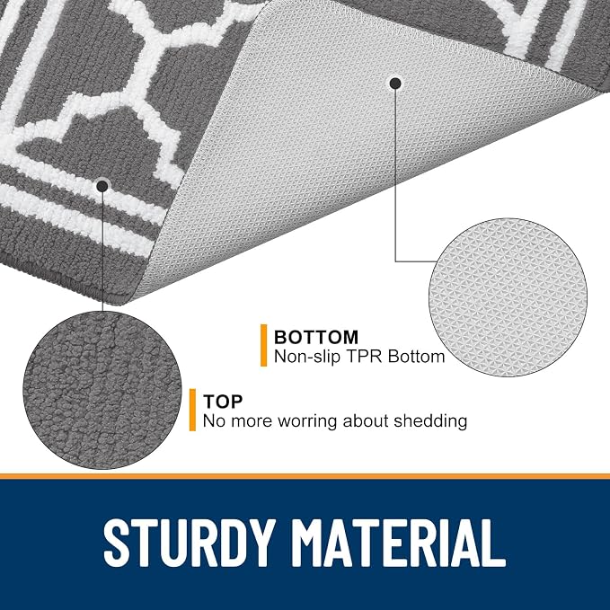 Buganda Runner Indoor Door Mat, Dirt-Resistant and Absorbent Doormat, Low - Image 5