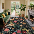 6x9 Area Rug, Floral Rugs for Living Room, Stain-Resistant Washable Bedroom Rug by Unknown
