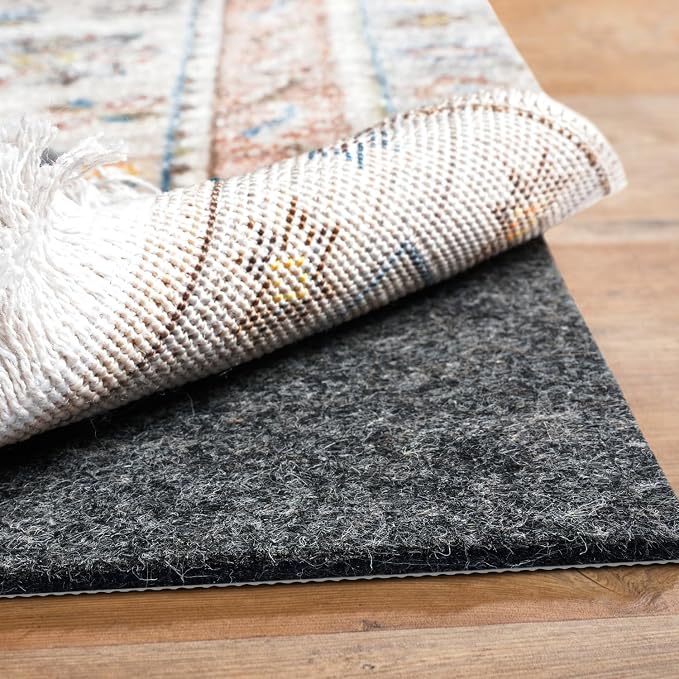 BAGAIL Felt and Natural Rubber Backing Rug Pads 1/4” Thick, 2 x 6 Ft Non Slip by BAGAILBASICS