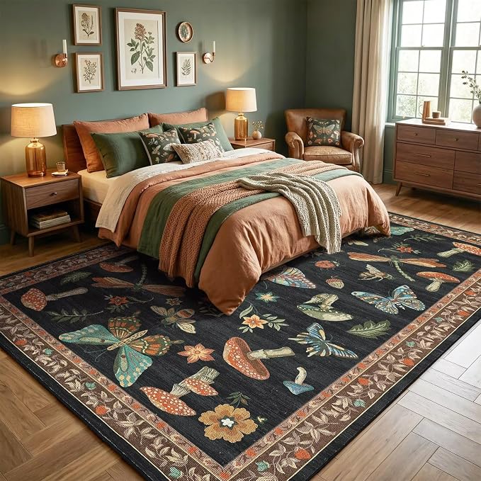 ROYHOME Mushroom 9x12 Area Rugs - Image 2