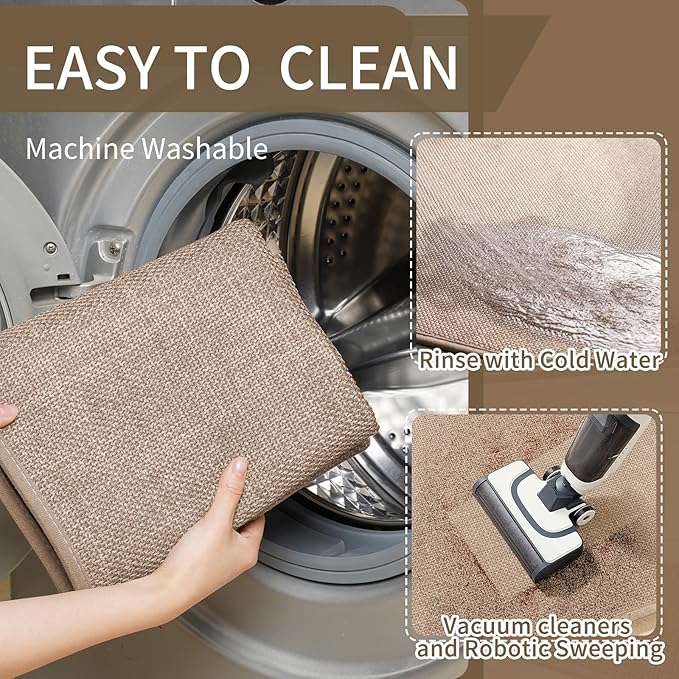 YDKGL Kitchen mats for Floor, Water and Oil Absorbent Runner Rugs for Kitchen - Image 3