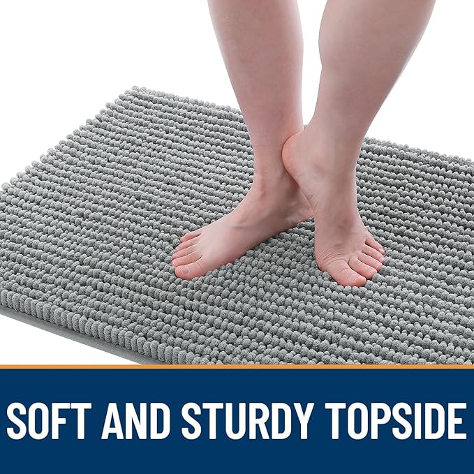 OLANLY Dog Door Mat for Muddy Paws 34x21, Ultra Absorbent Chenille Mud Doormat - Image 3