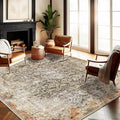 CHAMPLANT Area Rug 10'x14' Washable Vintage Traditional Mat Distressed Indoor by CHAMPLANT