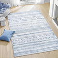 3x5 Area Rug Machine Washable Non Slip Rug Distressed Neutral Moroccan Boho Rug by Tchdio