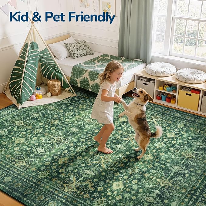 Lessymo 5x7 Washable Area Rug - Image 3