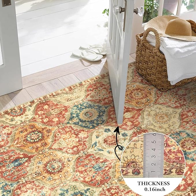 Lahome Moroccan Machine Washable Rugs - Image 3
