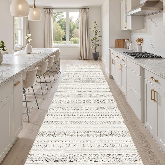 cotiled Hallway 2.6x10 Runner Rugs: Washable Boho Rugs - Image 6