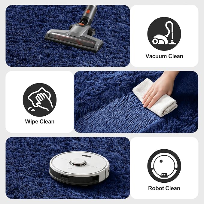 Shag Area Rugs for Living Room Bedroom, Large Ultra Soft Fluffy Area Rugs for - Image 7