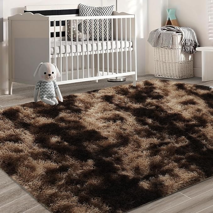 Shag Area Rugs for Bedroom Living Room, 8X10 Ultra Soft Fluffy Area Rugs for - Image 7