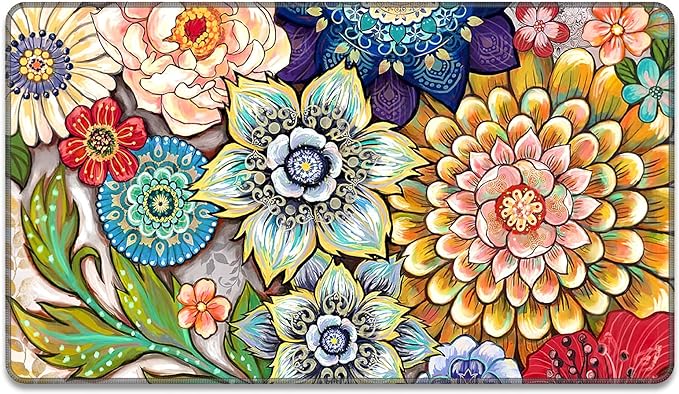 Rnivvi Front Door Mat, Heavy Duty Low Profile Anti-Slip Entryway Rug by Rnivvi