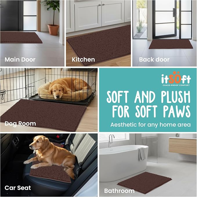 Dog Rugs for Muddy Paws 61x31 | Cleaner Mud Free Floors | Muddy Dogs Mats for - Image 6