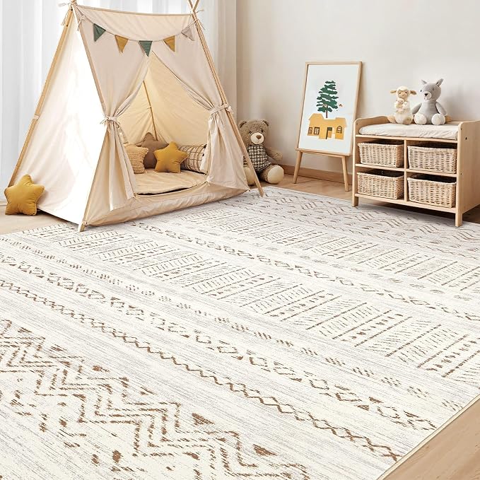 cotiled 10x14 Area Rugs Living Room Rug: Washable Boho Rugs - Image 8