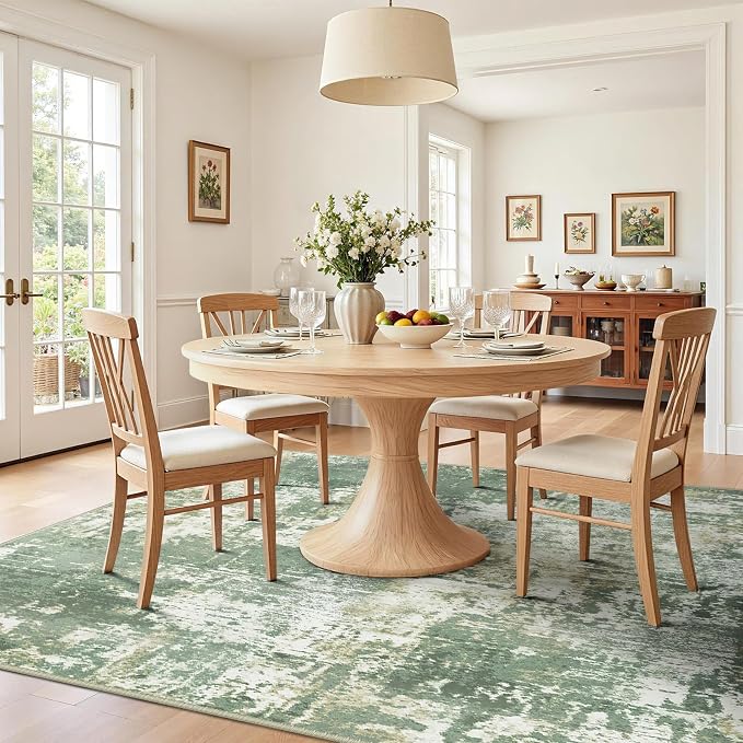 RELEANY Washable Area Rugs 10'x14 Non-Slip Modern Abstract Soft - Image 2