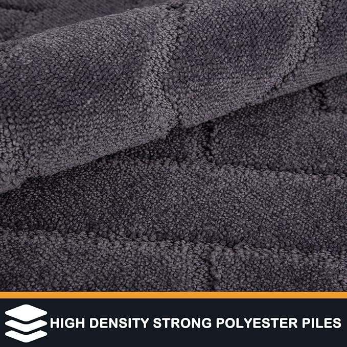 PURRUGS Dirt Trapping Door Mat 34" x 59", Non-Slip Machine Washable Entry Rug - Image 3