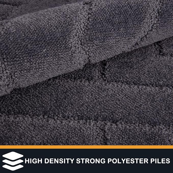 PURRUGS Dirt Trapping Door Mat 32" x 47", Non-Slip Machine Washable Entry Rug - Image 3
