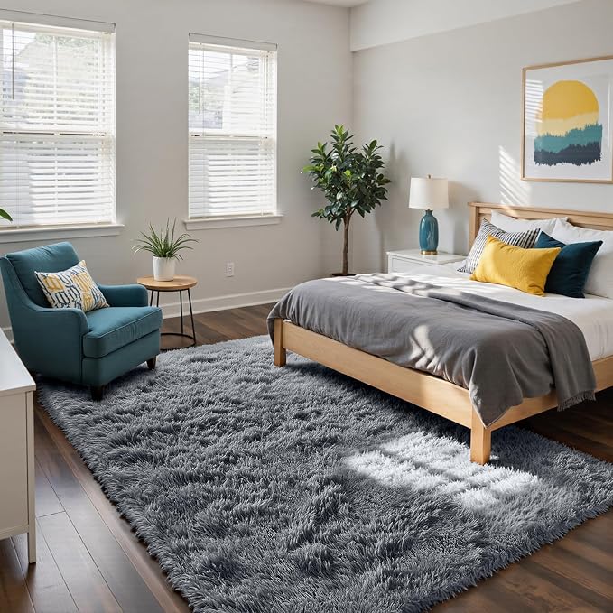 yongyangjuxin Fluffy Rug Shag Area Rug, Super Soft Shag Rugs - Image 3