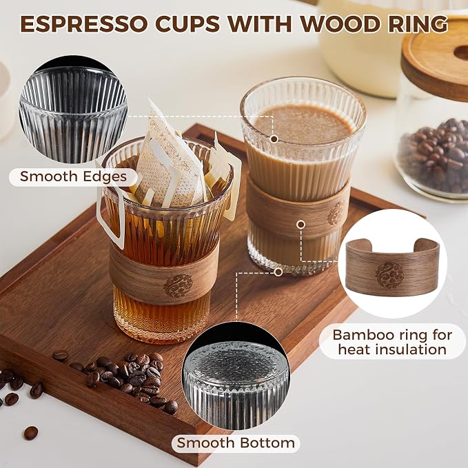6 Pcs Espresso Coffee Tea Cups - Image 3