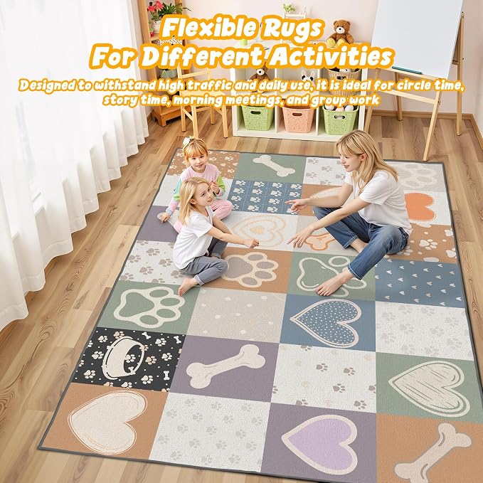 Large Classroom Rug Elementary 9x12, Preschool Teacher Classroom Must Haves - Image 2
