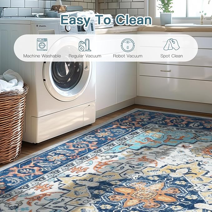 Lofus 9x12 Area Rugs for Living Room, Washable Area Rug, Rugs for Bedroom - Image 4