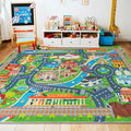 Car Rug Play Mat for Kids Toy Cars, Road Traffic Playmat for Kid Bedroom by PlumlikHomeDecor