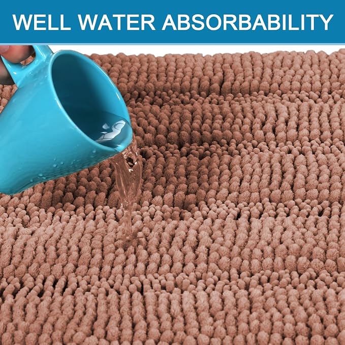 H.VERSAILTEX Bathroom Rugs Bath Mat Runner Rug Non Slip Kitchen Rug Extra Long - Image 5