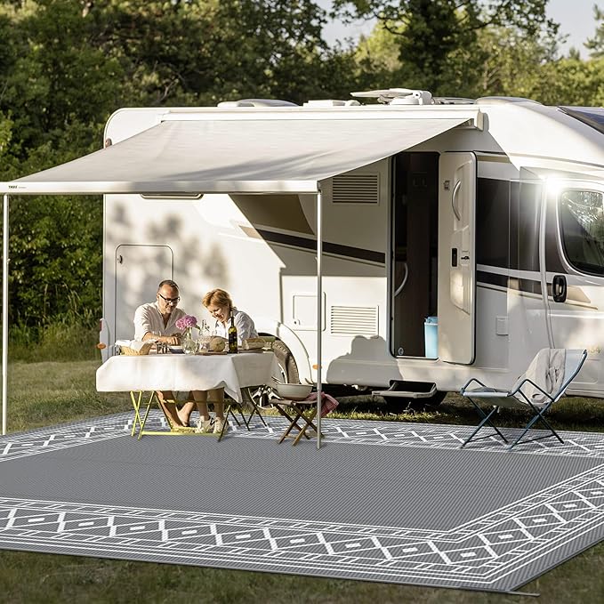 GENIMO Outdoor Rug Waterproof for Patio Decor, Outside Area Mat for Rv - Image 4