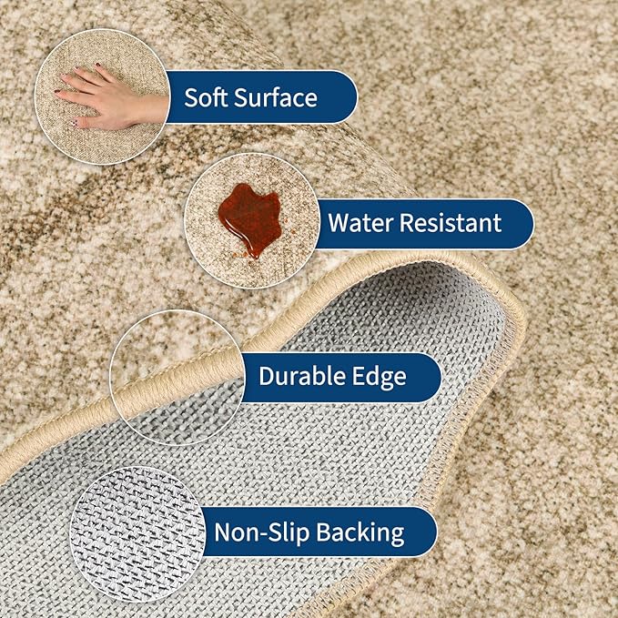 GarveeHome Scalloped Area Rug 4x6 - Image 4