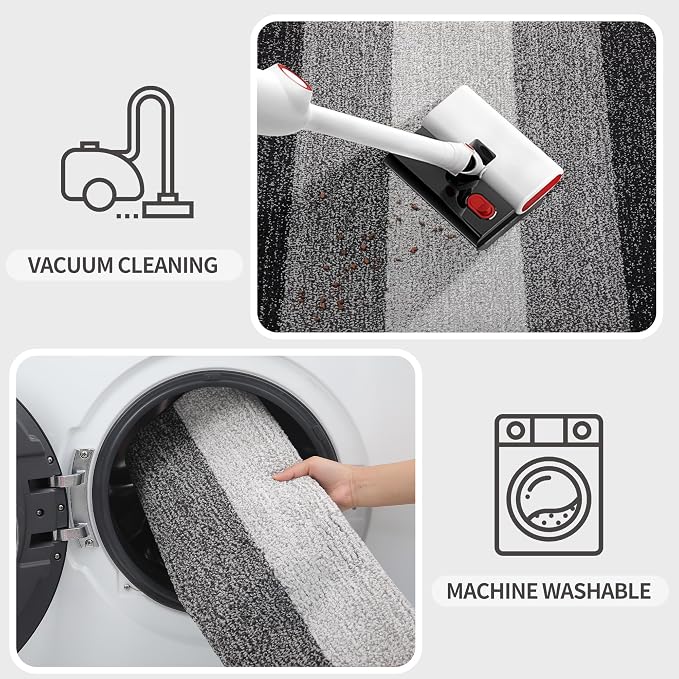 Kitinjoy Indoor Outdoor Door Mat, 40x24 Non-Slip Absorbent Dirt Trapper - Image 5