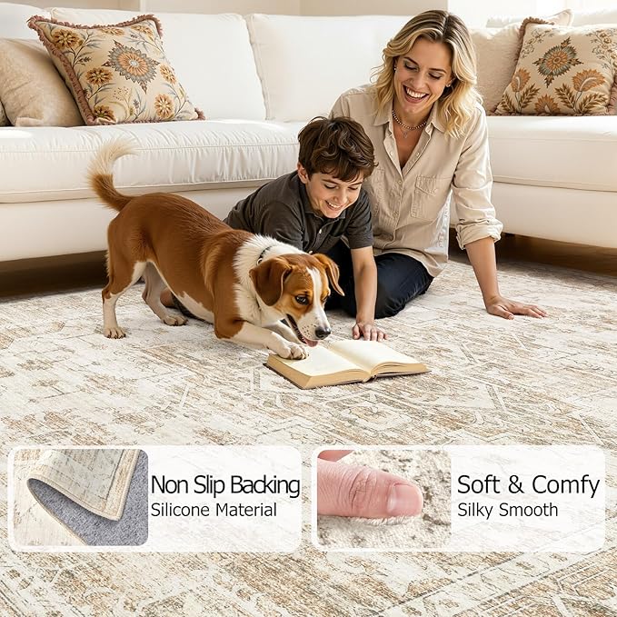 Washable Area Rugs 8x10, Soft Large 8x10 Rugs - Image 3