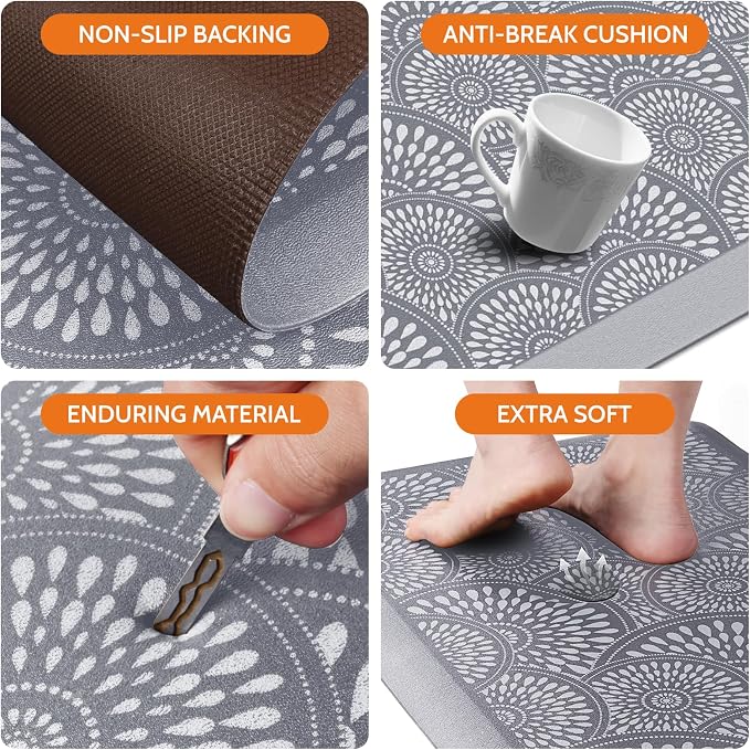 Mattitude 4/5 Inch Kitchen Mat, 20x36in Heavy Duty Ergonomic Comfort Foam - Image 4