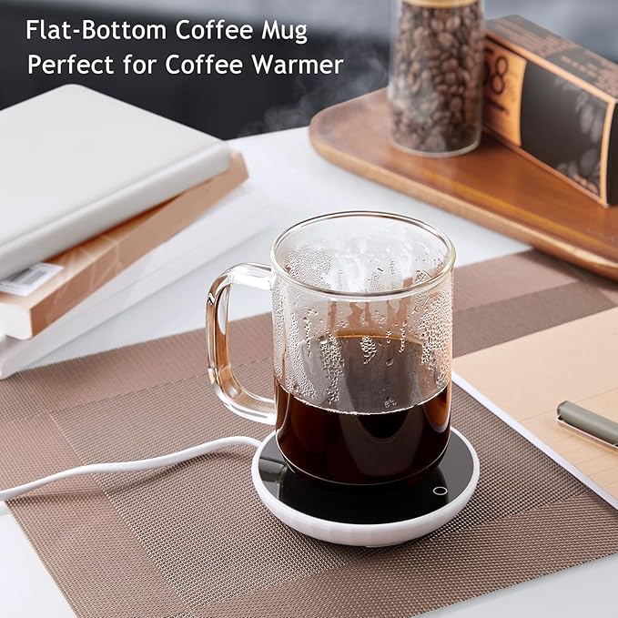 Glass Coffee Mugs, 20 oz Ice Coffee Cups Set of 4, Large Clear Tea Cups - Image 3