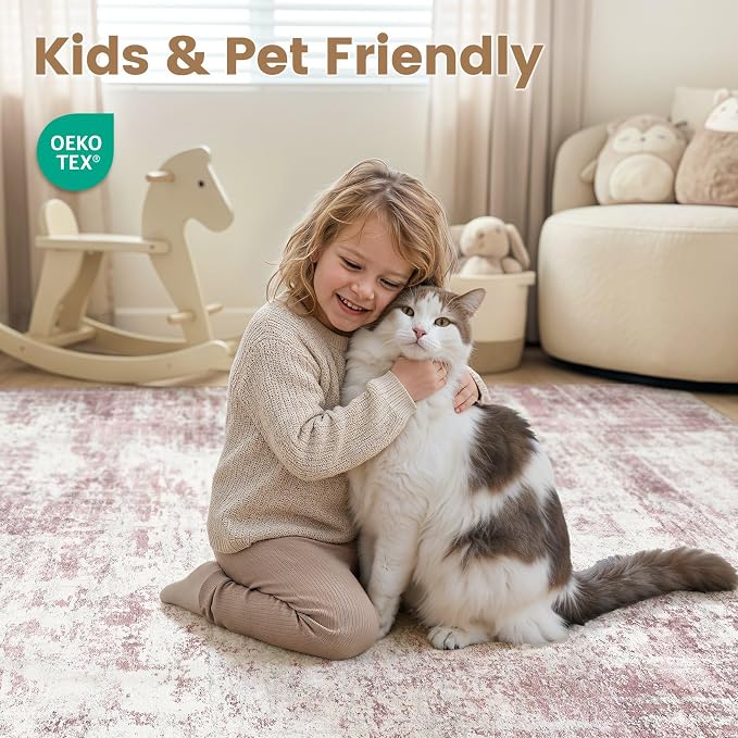 Washable 7x9 Area Rug for Living Room - Image 4