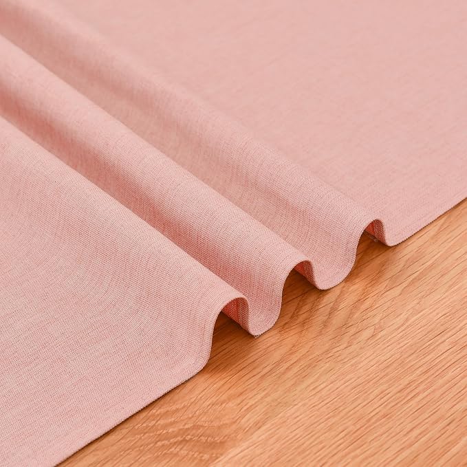 Faux Linen Table Runner Water Resistant 13 x 72 in, Coffee Table Runner - Image 6