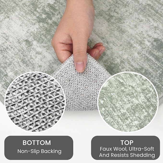 IOHOUZE Abstract Runner Rug 3x8 Ft Washable Runners - Image 3