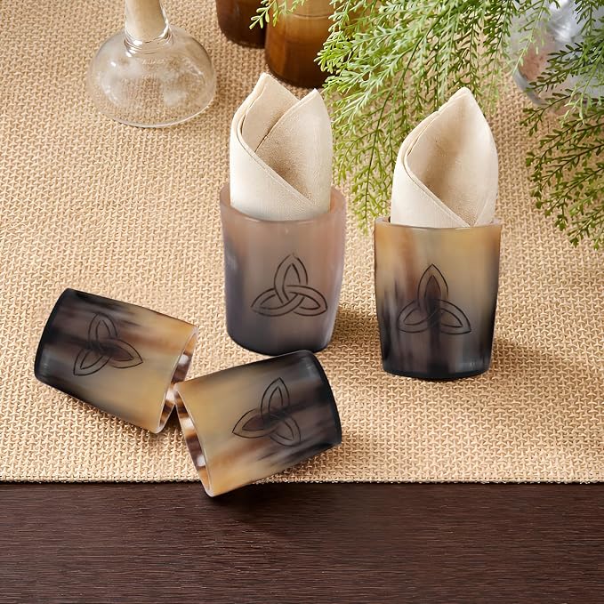 Handicrafts Home Viking Horn Shot Glasses Set of 12, Rustic Viking Drinkware - Image 4