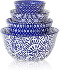 Selamica Ceramic Mixing Bowls, Nesting Bowls Set of 4 by Selamica