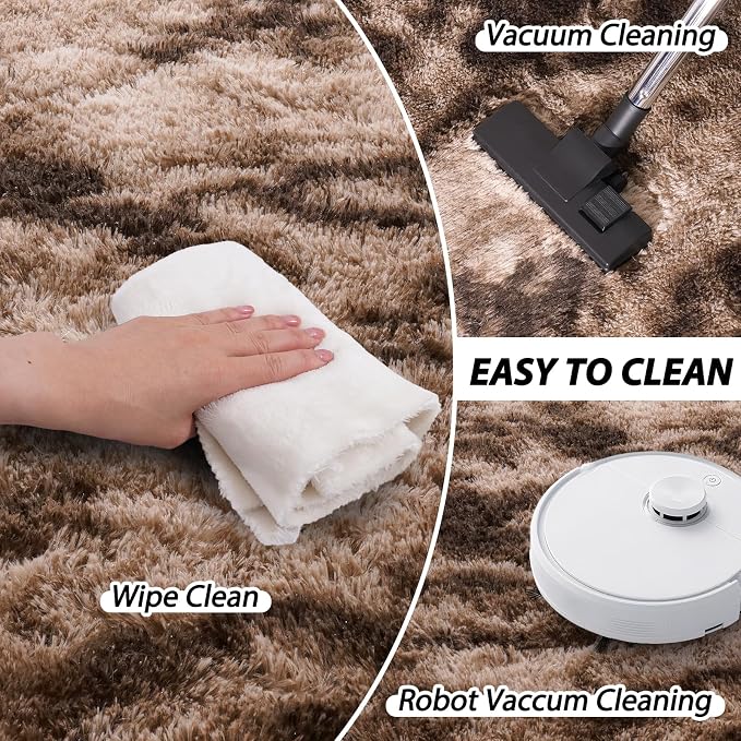 Area Rugs 9x12 for Living Room, Ultra Soft Fluffy Rugs for Bedroom, Non-Slip - Image 4