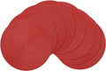SHACOS Round Braided Placemats Set of 8 Washable 15 inch Round Table Mats Non by SHACOS