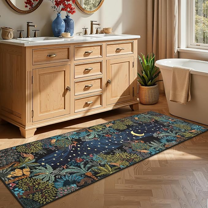 GarveeHome 2x6 Jungle Washable Runner Rug - Image 7