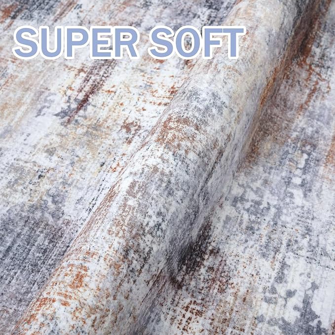 IOHOUZE Abstract Runner Rug 3x6 Ft Washable Runners - Image 6