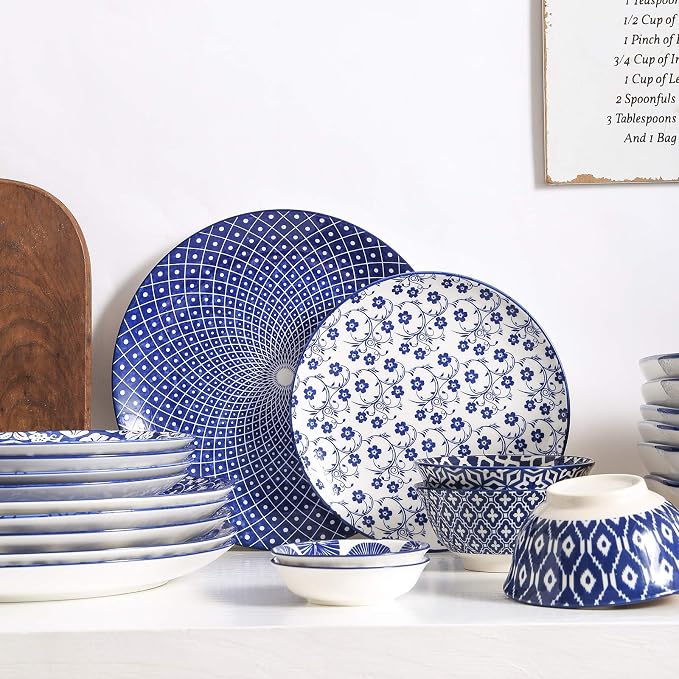 Selamica 10 inch Porcelain Dinner Plates, Large Size Ceramic Plates - Image 6